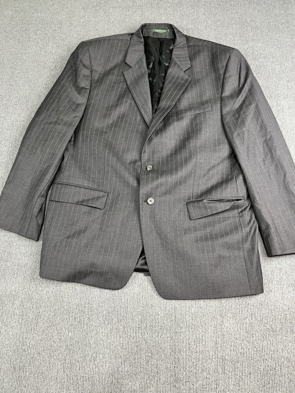 Ralph Lauren Mens Gray Pinstripe Blazer Suit Jacket 42
